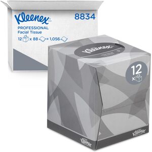 Kleenex facial tissue Box 8834 - soft, strong and absorbent - 12 x 88 (1056 faci Kleenex facial tissue Box 8834 - soft, strong and absorbent - 12 x 88 (1056 faci