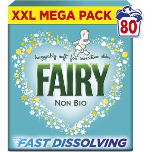 Fairy Non Bio Washing Powder 4.4kg, 80 Washes, for Sensitive Skin, with Anti-res Fairy Non Bio Washing Powder 4.4kg, 80 Washes, for Sensitive Skin, with Anti-res