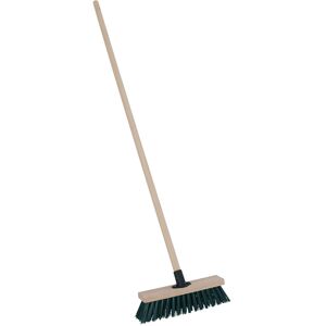 CHARLES BENTLEY Broom, Green, Recycled Synthetic, Wooden, 4ft Handle, 11 Inch, P CHARLES BENTLEY Broom, Green, Recycled Synthetic, Wooden, 4ft Handle, 11 Inch, P