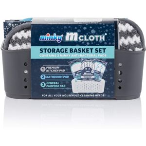 Minky Grey M Cloth Storage Basket Set Minky Grey M Cloth Storage Basket Set