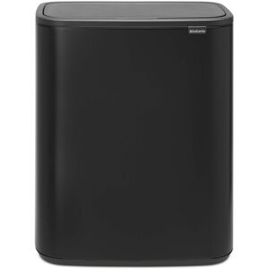 Brabantia Bo Touch Bin - 2 x 30L Inner Buckets (Matt Black) Large Waste/Recyclin Brabantia Bo Touch Bin - 2 x 30L Inner Buckets (Matt Black) Large Waste/Recyclin
