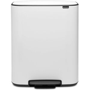 Brabantia Bo Pedal Bin - 2 x 30L Inner Buckets (White) Large Waste/Recycling Kit Brabantia Bo Pedal Bin - 2 x 30L Inner Buckets (White) Large Waste/Recycling Kit