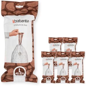 Brabantia 138669 PerfectFit Bin Liners Multipack (Size L/40-45 Litre) Thick Plas Brabantia 138669 PerfectFit Bin Liners Multipack (Size L/40-45 Litre) Thick Plas