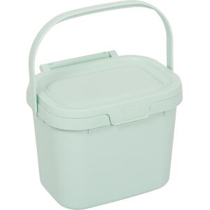 Addis Everyday Kitchen Food Waste Compost Caddy Bin, 4.5 Litre, Mist Soft Green, Addis Everyday Kitchen Food Waste Compost Caddy Bin, 4.5 Litre, Mist Soft Green,