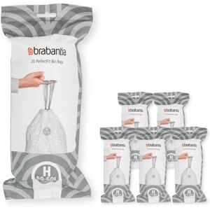 Brabantia 138782 PerfectFit Bin Liners Multipack (Size H/50-60 Litre) Thick Plas Brabantia 138782 PerfectFit Bin Liners Multipack (Size H/50-60 Litre) Thick Plas