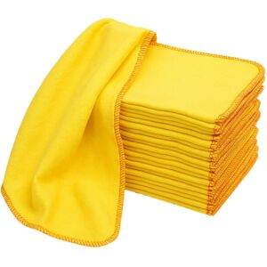 Laam linen Luxury Quality Large Strong Yellow Dusters Household Cleaning Polishi Laam linen Luxury Quality Large Strong Yellow Dusters Household Cleaning Polishi