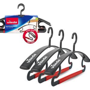 Vileda 3-in-1 Clothes Hangers Set of 3 Non-Slip 360? Rotatable up to 5 kg Load C Vileda 3-in-1 Clothes Hangers Set of 3 Non-Slip 360? Rotatable up to 5 kg Load C