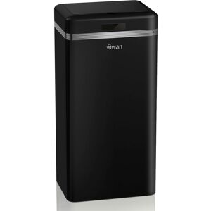 Swan Retro Square Sensor Bin with Hands-Free Opening Using Motion Sensor Technol Swan Retro Square Sensor Bin with Hands-Free Opening Using Motion Sensor Technol