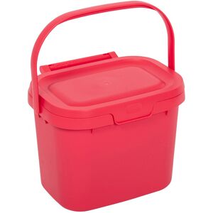 Addis Everyday Kitchen Food Waste Compost Caddy Bin, 4.5 Litre, Pomegranate, 518 Addis Everyday Kitchen Food Waste Compost Caddy Bin, 4.5 Litre, Pomegranate, 518