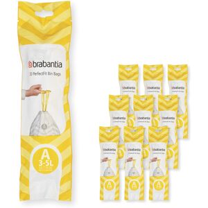 Brabantia PerfectFit Bin Liners Multipack (Size A/3 Litre) Thick Plastic Trash B Brabantia PerfectFit Bin Liners Multipack (Size A/3 Litre) Thick Plastic Trash B