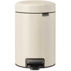 Brabantia - NewIcon Pedal Bin 3L - Small Waste Bin for Bathroom or Toilet - Soft Brabantia - NewIcon Pedal Bin 3L - Small Waste Bin for Bathroom or Toilet - Soft