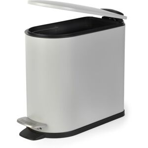 Beldray Bathroom Pedal Bin ? 5 Litre Small Toilet Bin, Soft Closing Lid, D-Shape Beldray Bathroom Pedal Bin ? 5 Litre Small Toilet Bin, Soft Closing Lid, D-Shape