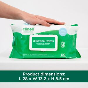 Clinell Universal Cleaning and Disinfectant Wipes for Surfaces Pack o Clinell Universal Cleaning and Disinfectant Wipes for Surfaces Pack o