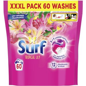 Surf 3 in 1 Tropical Lily Laundry Washing Detergent Capsules Surf 3 in 1 Tropical Lily Laundry Washing Detergent Capsules