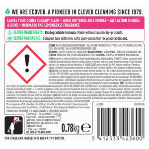Ecover AllInOne Dishwasher Tablets Contains Salt Rinse Aid Power Clea Ecover AllInOne Dishwasher Tablets Contains Salt Rinse Aid Power Clea