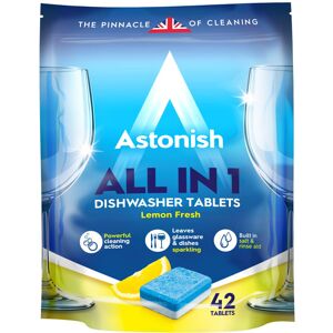 Astonish All In 1 Lemon Fresh Dishwasher Tablets x 42 Pack of 4 Total 168 T Astonish All In 1 Lemon Fresh Dishwasher Tablets x 42 Pack of 4 Total 168 T