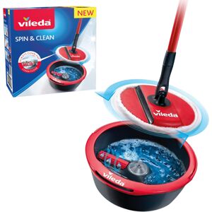 Vileda Spin & Clean System Mop and Bucket Set with 360? Spinning Mop for Cleanin Vileda Spin & Clean System Mop and Bucket Set with 360? Spinning Mop for Cleanin