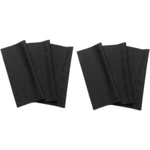 Unbranded 6x microfiber cleaning cloth 20x19cm, black cleaning cloths, touchscreen, smartp Unbranded 6x microfiber cleaning cloth 20x19cm, black cleaning cloths, touchscreen, smartp