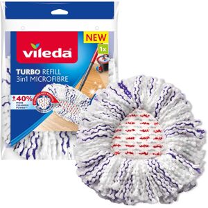Vileda Turbo 3in1 mop refill pack of 1 suitable for all Vileda spin mop syste Vileda Turbo 3in1 mop refill pack of 1 suitable for all Vileda spin mop syste