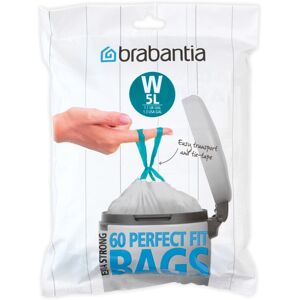 Brabantia IdealFit Bin Liners (Size W/5 Litre) Ideal Quality Thick Plastic Trash Brabantia IdealFit Bin Liners (Size W/5 Litre) Ideal Quality Thick Plastic Trash