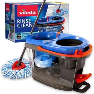Vileda RinseClean Spin Mop System, Separates clean and dirty water, Effortless w Vileda RinseClean Spin Mop System, Separates clean and dirty water, Effortless w