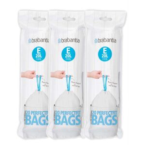 Brabantia PerfectFit E 20 Liter Bin Liners ~20 Ct Bag (3 Pack) Brabantia PerfectFit E 20 Liter Bin Liners ~20 Ct Bag (3 Pack)