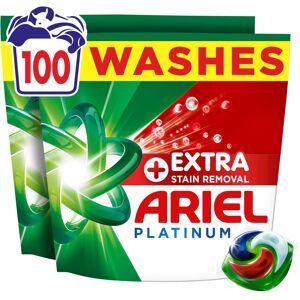 Ariel Platinum PODS?, Washing Liquid Laundry Detergent Capsules 100 Washes, +Ext Ariel Platinum PODS?, Washing Liquid Laundry Detergent Capsules 100 Washes, +Ext