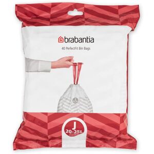 Brabantia PerfectFit Bin Liners Size J (23 Litre), White,115608 Thick Plastic Tr Brabantia PerfectFit Bin Liners Size J (23 Litre), White,115608 Thick Plastic Tr