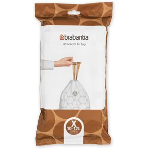 Brabantia 138041 PerfectFit Bin Liners (Size X/10-12 Litre) Thick Plastic Trash Brabantia 138041 PerfectFit Bin Liners (Size X/10-12 Litre) Thick Plastic Trash