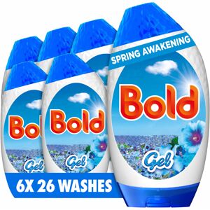 Bold Spring Awakening Washing Liquid Gel Laundry Detergent 156 Washes (6 x 858ml Bold Spring Awakening Washing Liquid Gel Laundry Detergent 156 Washes (6 x 858ml