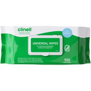 Clinell Universal Cleaning and Disinfectant Wipes for Surfaces - Pack of 100 - T Clinell Universal Cleaning and Disinfectant Wipes for Surfaces - Pack of 100 - T