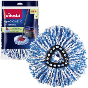 Vileda H2PrO Spin Mop Head Refill - Microfibre power - Stubborn dirt removal - R Vileda H2PrO Spin Mop Head Refill - Microfibre power - Stubborn dirt removal - R