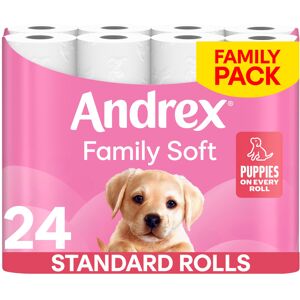 Andrex Family Soft Toilet Paper 24 Rolls (Previously Andrex Gentle Clean) Gentle Andrex Family Soft Toilet Paper 24 Rolls (Previously Andrex Gentle Clean) Gentle