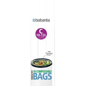 Brabantia Compostable Bin Liners for Food Waste & Organic Composting (Size C/10- Brabantia Compostable Bin Liners for Food Waste & Organic Composting (Size C/10-