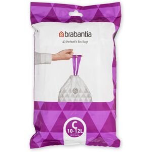 Brabantia PerfectFit Bin Liners (Size C/10-12 Litre) Thick Plastic Trash Bags wi Brabantia PerfectFit Bin Liners (Size C/10-12 Litre) Thick Plastic Trash Bags wi