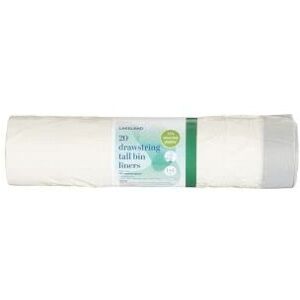 20 Lakeland Drawstring Tall Bin Liners 30L ? 45cm x 76cm Easy To Close Tie Tops 20 Lakeland Drawstring Tall Bin Liners 30L ? 45cm x 76cm Easy To Close Tie Tops