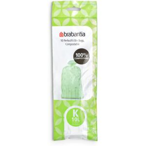 Brabantia Compostable Bin Liners for Food Waste & Organic Composting (Size K/10 Brabantia Compostable Bin Liners for Food Waste & Organic Composting (Size K/10