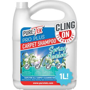 PURE-TEK Pure Tek Carpet Cleaner Shampoo 1L - Carpet Cleaner Solution for Machines, Heavy PURE-TEK Pure Tek Carpet Cleaner Shampoo 1L - Carpet Cleaner Solution for Machines, Heavy