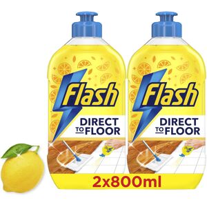 Flash Direct To Floor Fresh Lemon Zest All Purpose Floor Cleaner 2x800ML Flash Direct To Floor Fresh Lemon Zest All Purpose Floor Cleaner 2x800ML