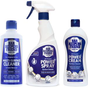 Bar Keepers Friend Bundle Pack - Power Spray, Power Cream and Multi-Surface Clea Bar Keepers Friend Bundle Pack - Power Spray, Power Cream and Multi-Surface Clea