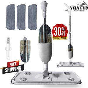 Spray Mop for Floor Cleaning 3 Reusable Microfibre Pads 330ml Water Bottle Tank Spray Mop for Floor Cleaning 3 Reusable Microfibre Pads 330ml Water Bottle Tank