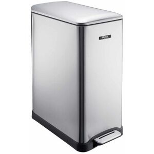 Cooks Professional 50L Dual Recycling Slimline Pedal Bin Silver Cooks Professional 50L Dual Recycling Slimline Pedal Bin Silver