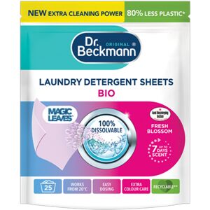 Dr Beckmann Laundry Detergent Sheets Bio Fresh Blossom 25pk Dr Beckmann Laundry Detergent Sheets Bio Fresh Blossom 25pk