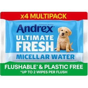 Andrex Ultimate Fresh Washlets, 4-Pack - Gentle, Biodegradable, Flushable Toilet Andrex Ultimate Fresh Washlets, 4-Pack - Gentle, Biodegradable, Flushable Toilet