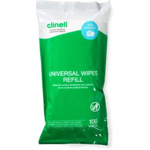Clinell Universal Cleaning and Disinfectant Wipes for Surfaces - Refill Pack, 10 Clinell Universal Cleaning and Disinfectant Wipes for Surfaces - Refill Pack, 10