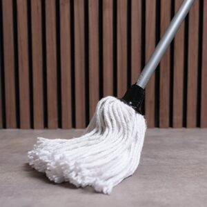 Addis Cotton Mop Made from Recycled Cotton with 3 Piece Handle and Ext Addis Cotton Mop Made from Recycled Cotton with 3 Piece Handle and Ext