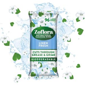 Zoflora Linen Fresh Biodegradable Wipes Antibacterial MultiSurface Cle Zoflora Linen Fresh Biodegradable Wipes Antibacterial MultiSurface Cle