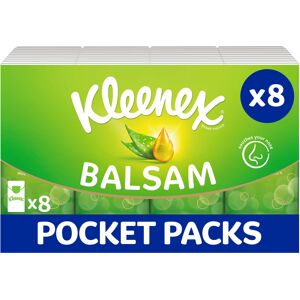 Kleenex Balsam Pocket Tissues, 8 Pocket Packs of Travel Tissues, Balm Kleenex Balsam Pocket Tissues, 8 Pocket Packs of Travel Tissues, Balm