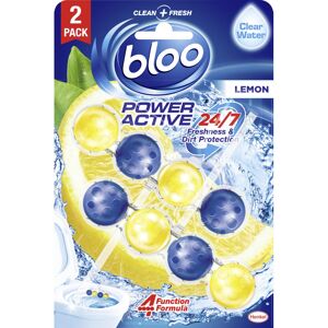 Bloo Power Active Toilet Rim Block Lemon, with Anti-Limescale, Cleaning Foam, Di Bloo Power Active Toilet Rim Block Lemon, with Anti-Limescale, Cleaning Foam, Di