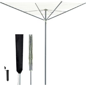 Livivo 45M 4-Arm Rotary Clothes Airer Round Arms Livivo 45M 4-Arm Rotary Clothes Airer Round Arms